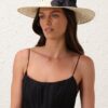 Orchid Boater Natural/Black Online Orchid Boater Natural/Black Online