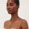 Ore Pendant Antique Gold/Malachite Online Ore Pendant Antique Gold/Malachite Online