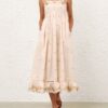 Patience Cami Midi Dress Cream/Yellow Rose Online Patience Cami Midi Dress Cream/Yellow Rose Online