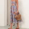 Patience Cami Midi Dress Cream/Yellow Rose Online Patience Cami Midi Dress Cream/Yellow Rose Online