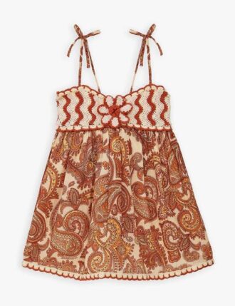 Patience Kids Dress  Poolside Paisley Mustard Online