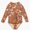Patience Kids Rashie Cream/Orange Paisley Online Patience Kids Rashie Cream/Orange Paisley Online