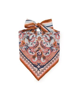Printed Headscarf Blue Paisley Floral Online Printed Headscarf Blue Paisley Floral Online
