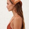 Printed Headscarf Tangerine Paisley Online