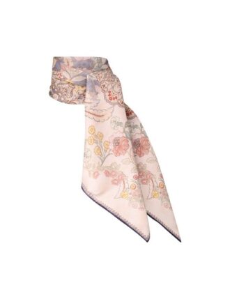 Printed Silk Square 70 Blue Floral Online Printed Silk Square 70 Blue Floral Online