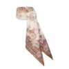 Printed Silk Square 70 Cream Pink Paisley Online Printed Silk Square 70 Cream Pink Paisley Online
