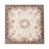 Printed Silk Square 70 Cream Pink Paisley Online Printed Silk Square 70 Cream Pink Paisley Online