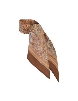 Printed Silk Square 70 Latte Leopard Online Printed Silk Square 70 Latte Leopard Online