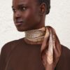 Printed Silk Square 70 Latte Leopard Online Printed Silk Square 70 Latte Leopard Online