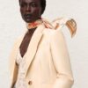 Printed Silk Square 90 Cream Songbird Online Printed Silk Square 90 Cream Songbird Online