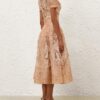 Rebellion Beaded Midi Skirt Blush Mermaid Online Rebellion Beaded Midi Skirt Blush Mermaid Online