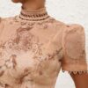 Rebellion Beaded Top Blush Mermaid Online Rebellion Beaded Top Blush Mermaid Online