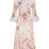 Rebellion Button Midi Dress Cream Aviary Online