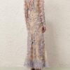Rebellion Button Midi Dress Cream Aviary Online