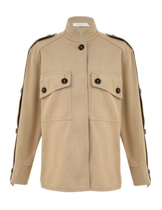 Rebellion Cargo Jacket Beige Online