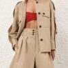 Rebellion Cargo Jacket Beige Online Rebellion Cargo Jacket Beige Online