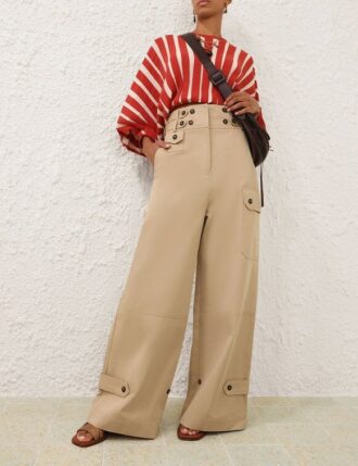 Rebellion Cargo Pant Beige Online
