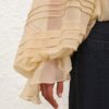 Rebellion Corded Blouse Cream Online Rebellion Corded Blouse Cream Online