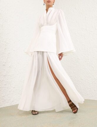 Rebellion Corded Gown Ivory Online