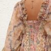 Rebellion Corded Mini Dress Spliced Floral Online Rebellion Corded Mini Dress Spliced Floral Online