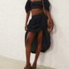 Rebellion Denim Midi Skirt Night Sky Online Rebellion Denim Midi Skirt Night Sky Online