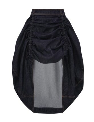 Rebellion Denim Midi Skirt Night Sky Online