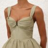 Rebellion Drape Mini Dress Palm Online Rebellion Drape Mini Dress Palm Online