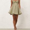 Rebellion Drape Mini Dress Palm Online Rebellion Drape Mini Dress Palm Online