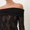 Rebellion Draped Bodysuit Black Online Rebellion Draped Bodysuit Black Online
