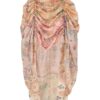 Rebellion Draped Midi Skirt Spliced Floral Online Rebellion Draped Midi Skirt Spliced Floral Online