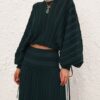 Rebellion Drawn Sweater Teal Online Rebellion Drawn Sweater Teal Online