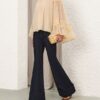 Rebellion Fray Flutter Blouse Cream Online