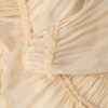 Rebellion Fray Flutter Blouse Cream Online