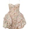 Rebellion Frayed Mini Dress Mint Floral Online Rebellion Frayed Mini Dress Mint Floral Online