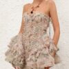 Rebellion Frayed Mini Dress Mint Floral Online Rebellion Frayed Mini Dress Mint Floral Online
