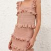 Rebellion Frill Cami Metallic Rose Gold Online Rebellion Frill Cami Metallic Rose Gold Online