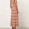 Rebellion Frill Cami Metallic Rose Gold Online Rebellion Frill Cami Metallic Rose Gold Online