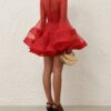 Rebellion Lantern Mini Dress Red Online Rebellion Lantern Mini Dress Red Online
