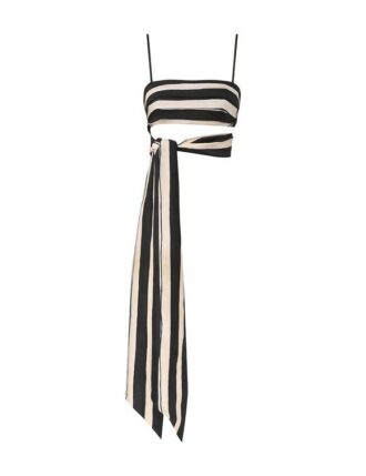 Rebellion Paint Stripe Bandeau Black Stripe Online