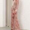Rebellion Pussybow Shirt Rust Floral Online Rebellion Pussybow Shirt Rust Floral Online