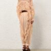 Rebellion Splice Billow Blouse Peach Online Rebellion Splice Billow Blouse Peach Online