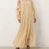 Rebellion Splice Billow Dress Cream Online Rebellion Splice Billow Dress Cream Online