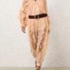 Rebellion Splice Harem Pant Peach Online Rebellion Splice Harem Pant Peach Online
