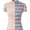 Rebellion Spliced Stripe Polo Multi Stripe Online Rebellion Spliced Stripe Polo Multi Stripe Online
