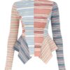 Rebellion Spliced Stripe Top Multi Stripe Online Rebellion Spliced Stripe Top Multi Stripe Online