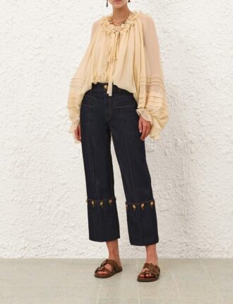 Rebellion Straight Crop Jean Night Sky Online Rebellion Straight Crop Jean Night Sky Online