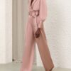 Silk Tuck Pant Dusty Rose Online Silk Tuck Pant Dusty Rose Online
