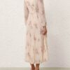 Sunray Long Sleeve Dress Cream Floral Online Sunray Long Sleeve Dress Cream Floral Online