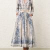Wanderlust A-Line Maxi Skirt Blue Toile Online Wanderlust A-Line Maxi Skirt Blue Toile Online