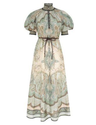 Wanderlust Billow Dress Tapestry Teal Multi Online